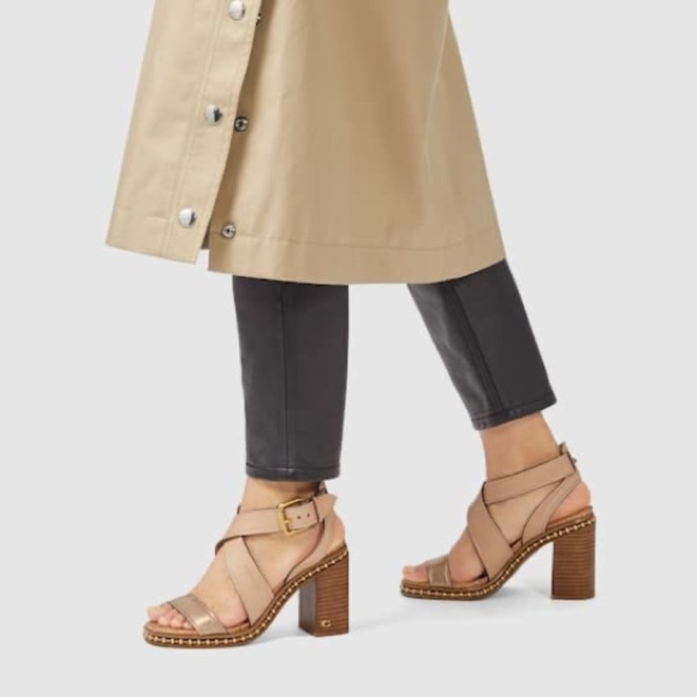 Coach Heeled Sandal